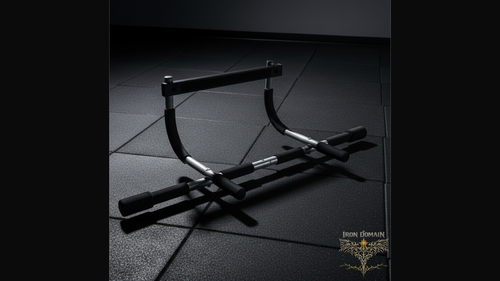 DoorMax Pro no-drill pull-up bar for doorway with adjustable width for home upper body workouts