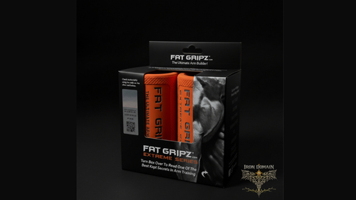 FatGripz style thick grip strength training accessory for enhanced forearm and grip power