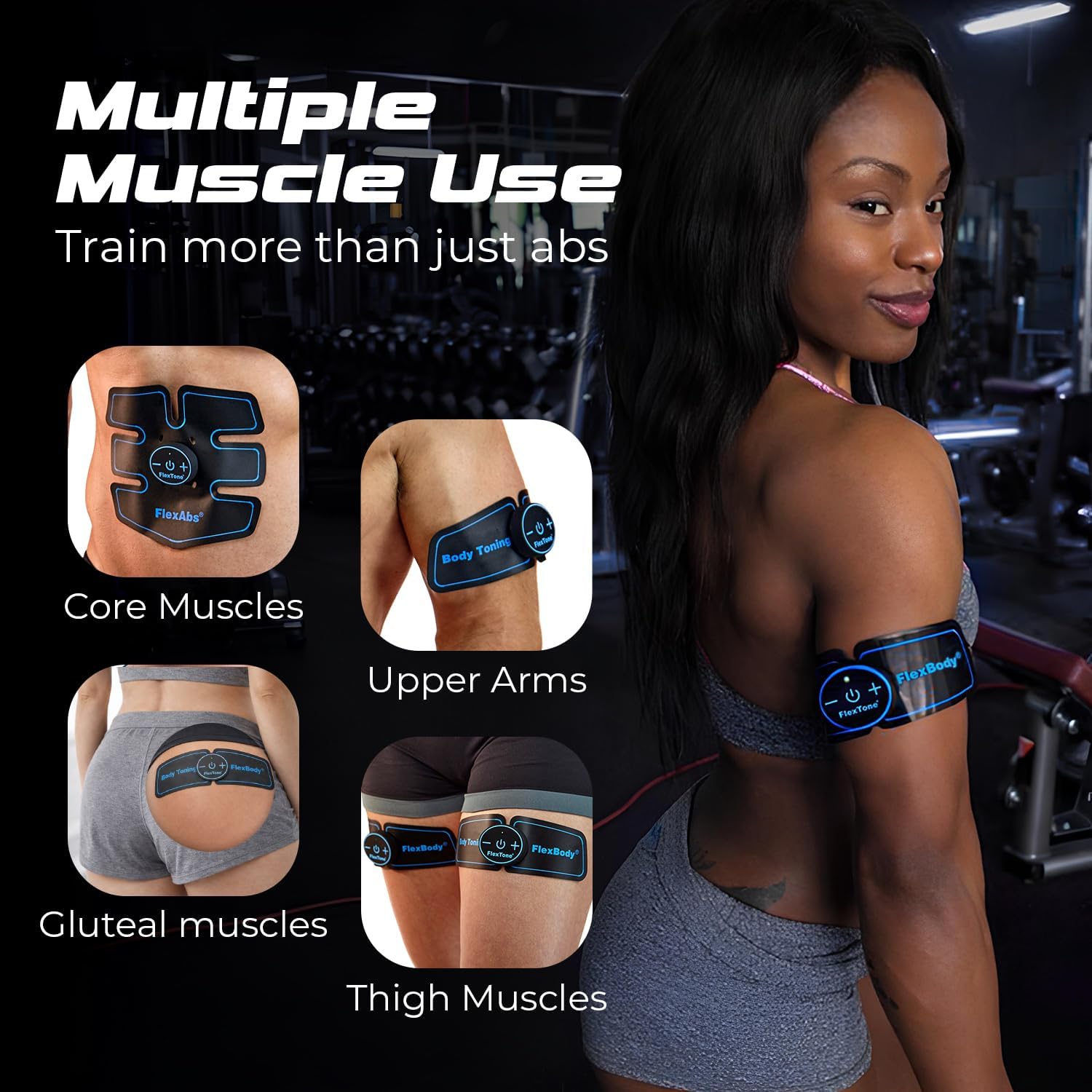 FlexPulse Elite — Wireless EMS Ab & Body Muscle Toner (3 Motors)