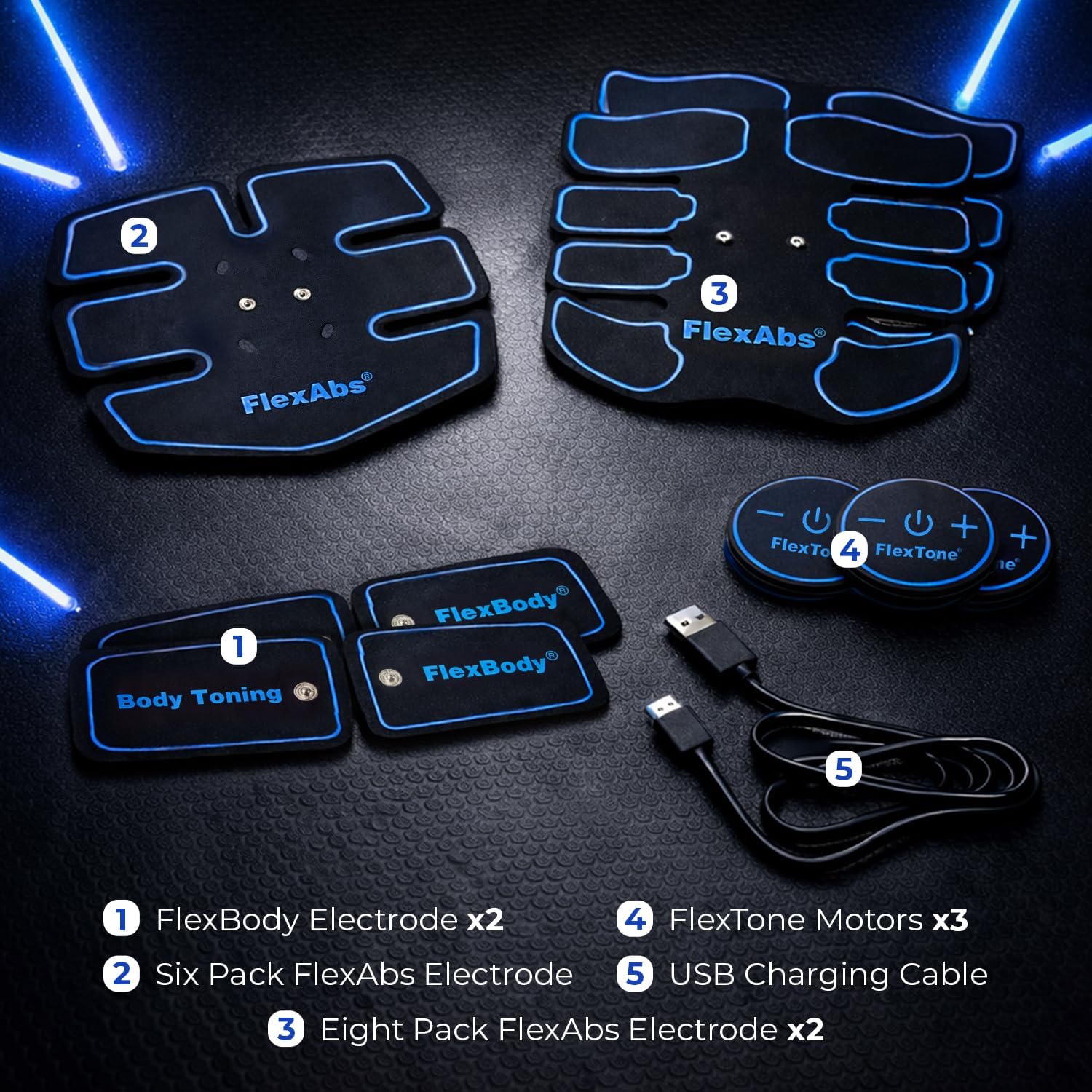 FlexPulse Elite — Wireless EMS Ab & Body Muscle Toner (3 Motors)