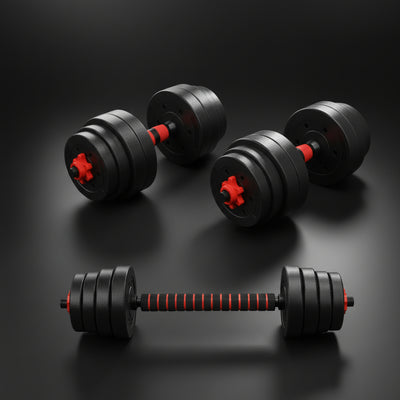 PowerForge 20kg Adjustable Barbell & Dumbbell Set — Home Strength System